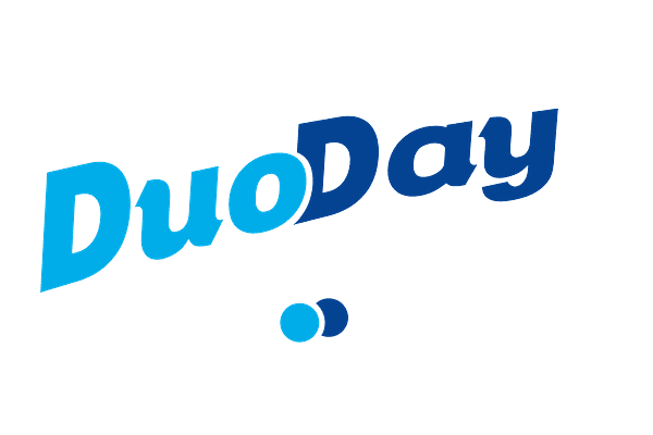 C'est le logo du Duo Day, journée pour favoriser l'emploi des personnes en handicapées (SEEPH)